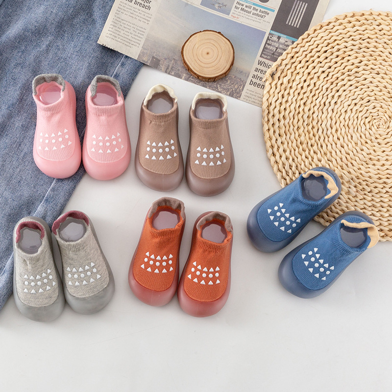 Anti Blister Sock - Baby Floor Shoes Blue and Pink