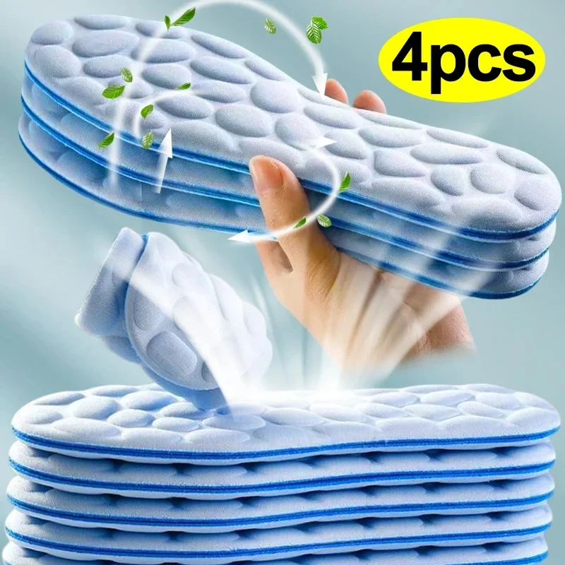 Running Gear For Sale - 2/4pcs Soft Massage Memory Foam Insoles