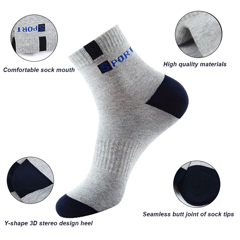5 Pairs Size 37-43 Men Bamboo  - Anti Blister Sock ulasan dan harga