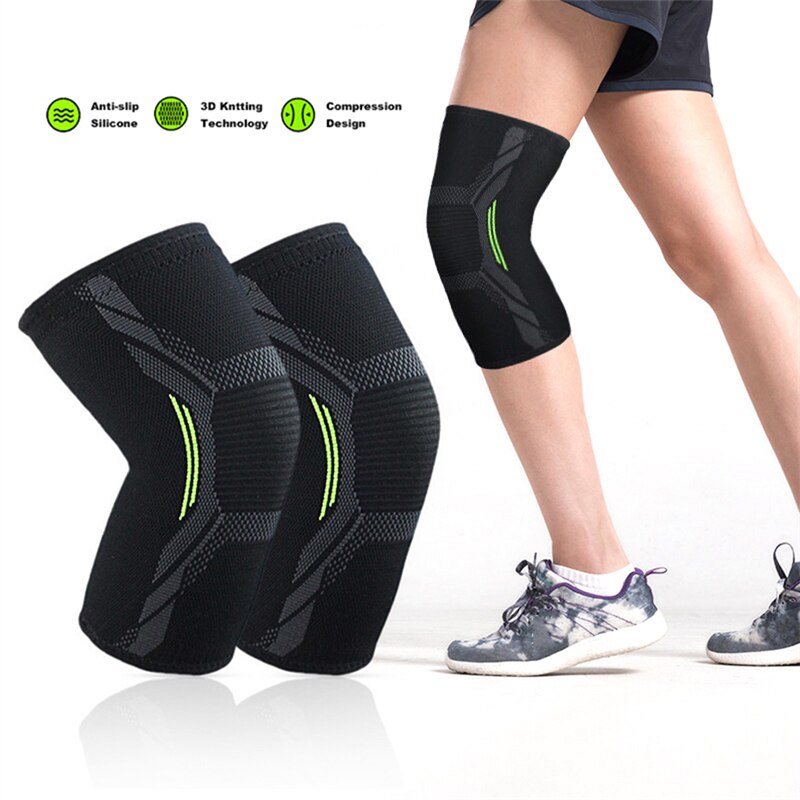 Single Knee Pad Knitted Nylon  - Running Gear Knee ulasan dan harga