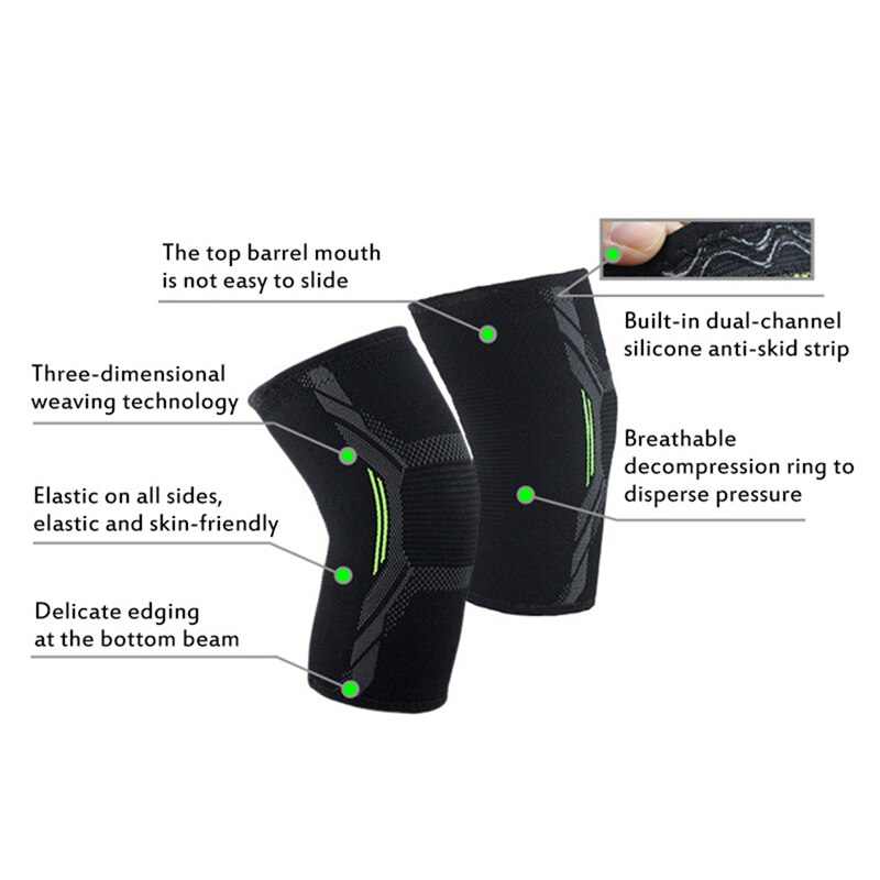 Single Knee Pad Knitted Nylon  - Running Gear Knee ulasan dan harga