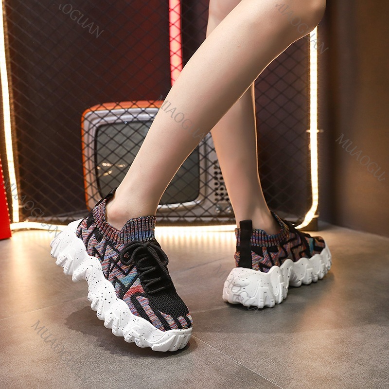 Women Chunky Sneakers Breathab - Running Gear For Sale ulasan dan harga