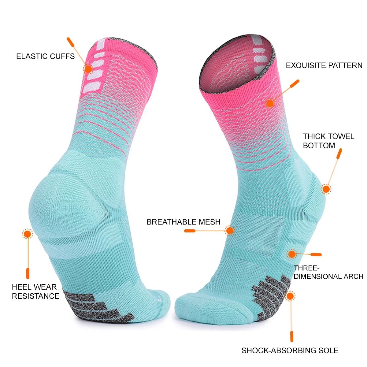 WRELS 1/2/3 Pairs Athletic Soc - Anti Blister Sock ulasan dan harga