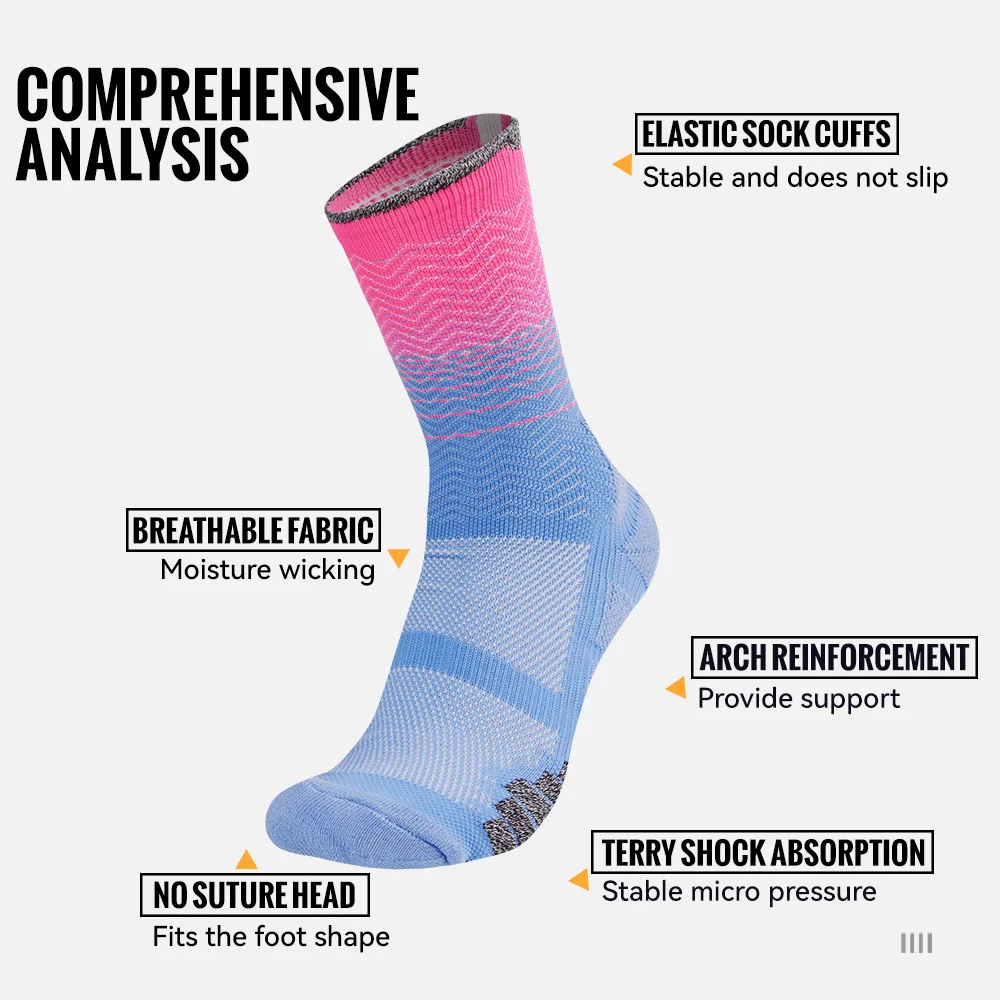 WRELS 1/2/3 Pairs Athletic Soc - Anti Blister Sock ulasan dan harga