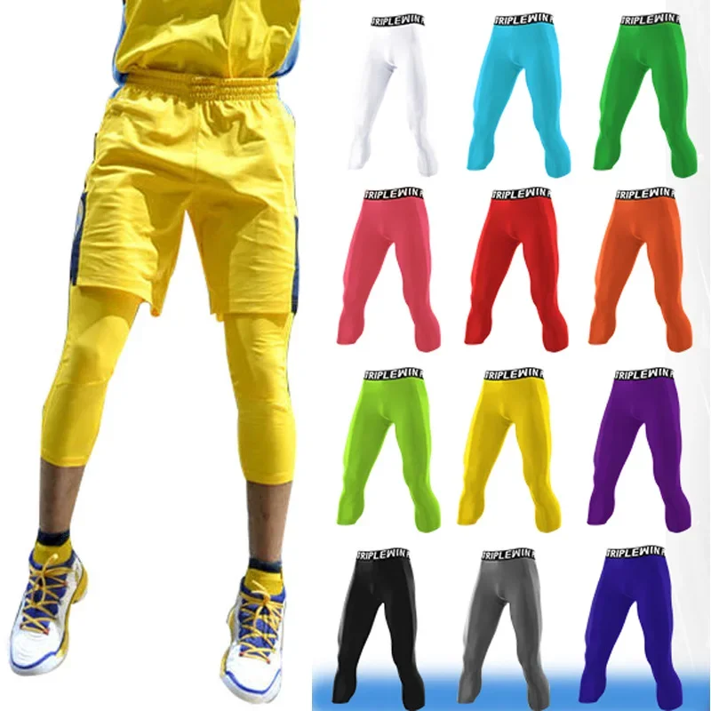 Men GYM Capri Running Tights P - Running Gear Men ulasan dan harga