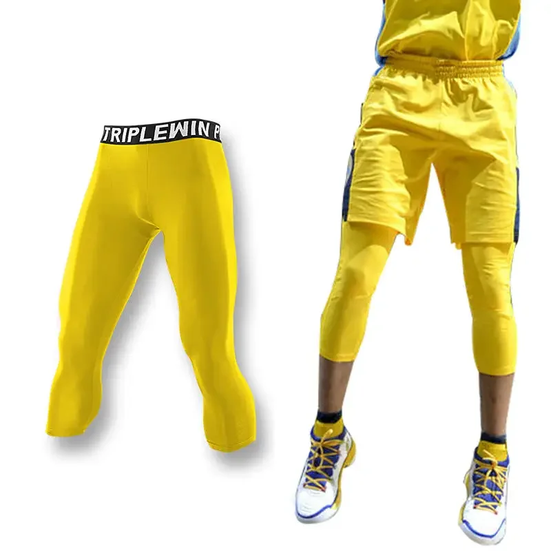 Men GYM Capri Running Tights P - Running Gear Men ulasan dan harga