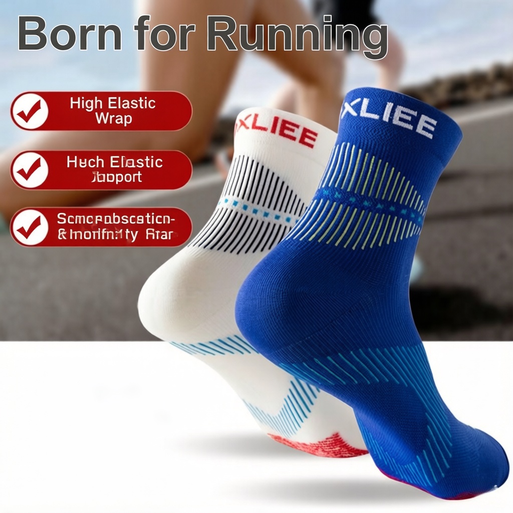 WRELS 1/2/3 Pairs Running Sock - Anti Blister Sock ulasan dan harga