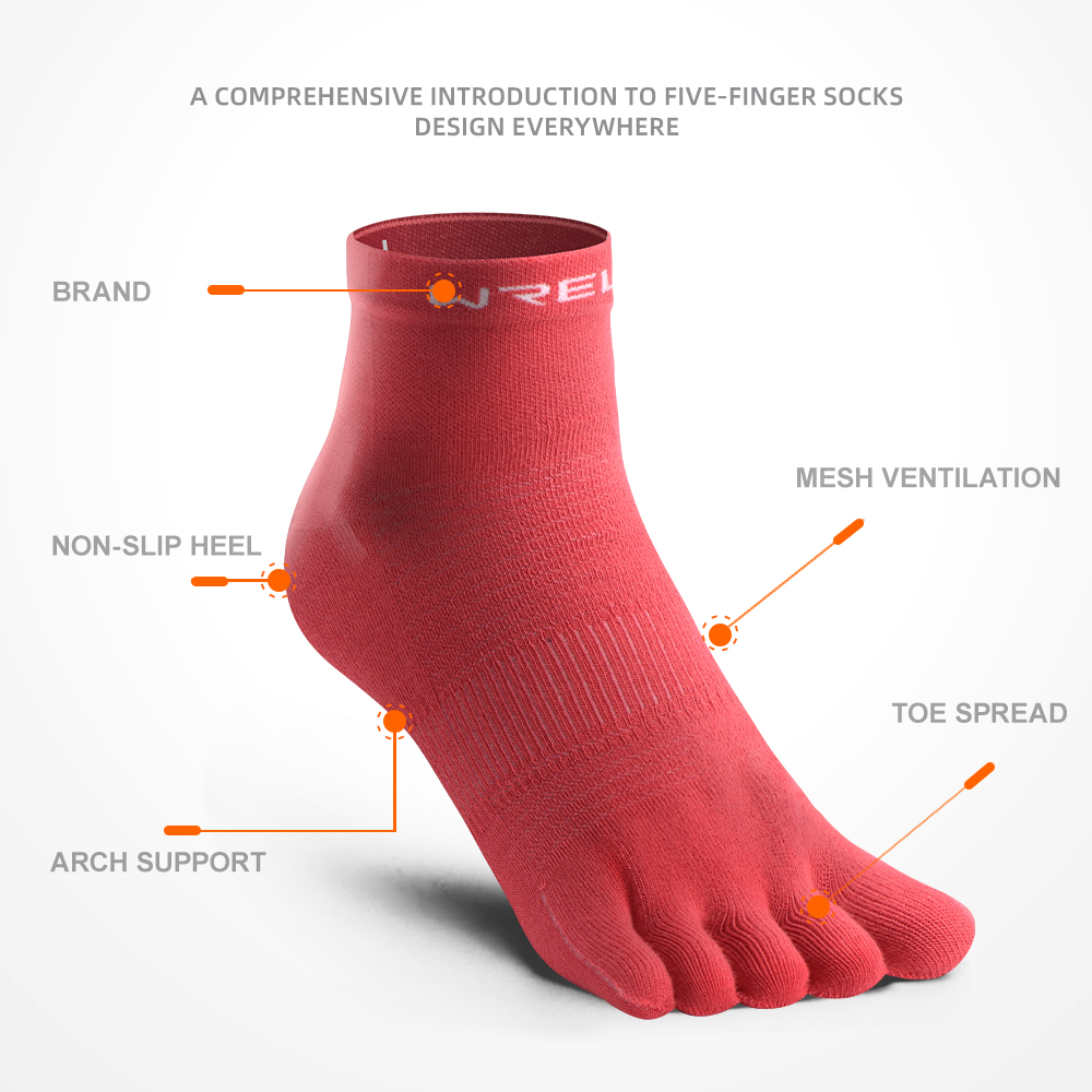 WRELS COOLMAX Five-finger Outd - Anti Blister Sock ulasan dan harga