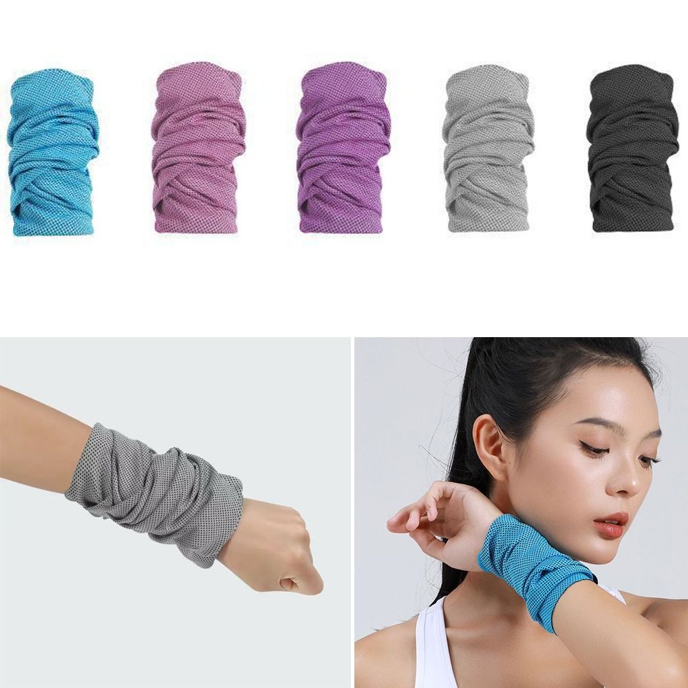 Polyester Fiber Sports Wrist S - Sweat Band Wrist ulasan dan harga