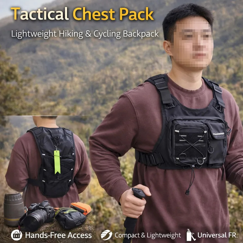 2026 New Tactical Vest Chest B - Running Gear Bag For Men ulasan dan harga