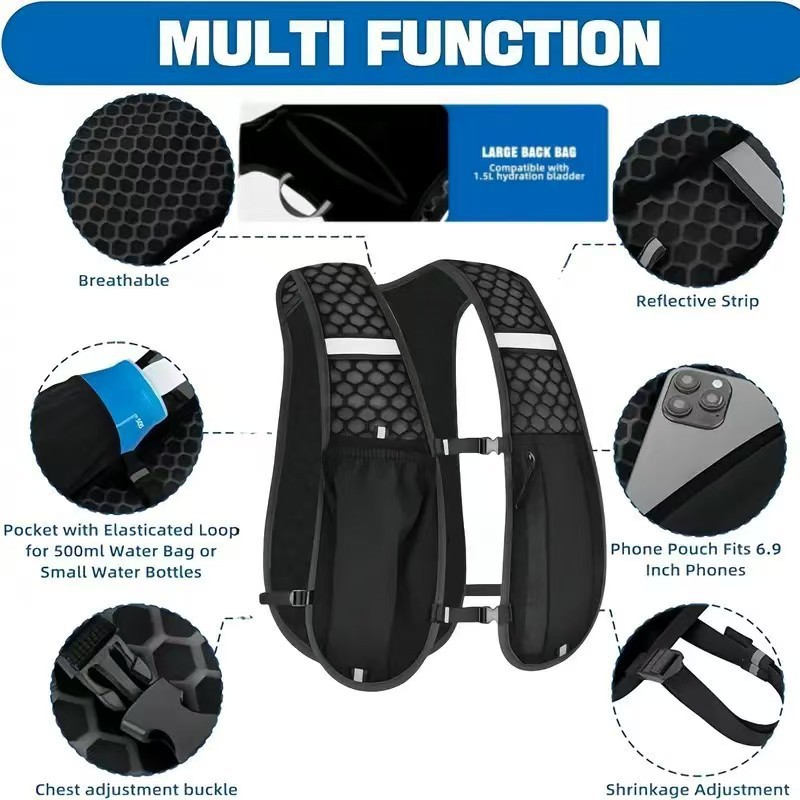 Hydration Backpack Vest for Ru - Running Gear Bag For Men ulasan dan harga