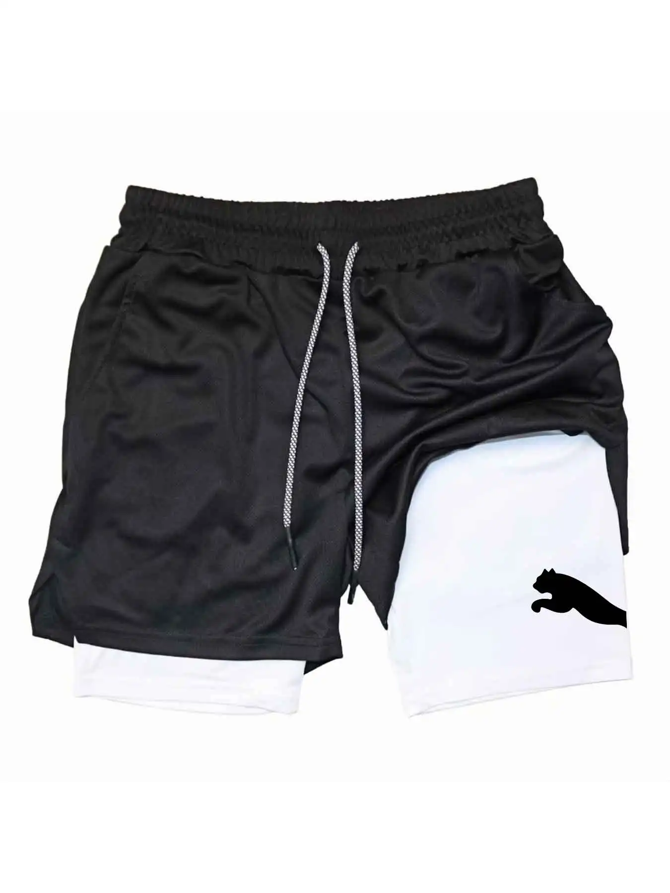 Printed Sports Shorts 2-in-1 G - Running Gear Men ulasan dan harga