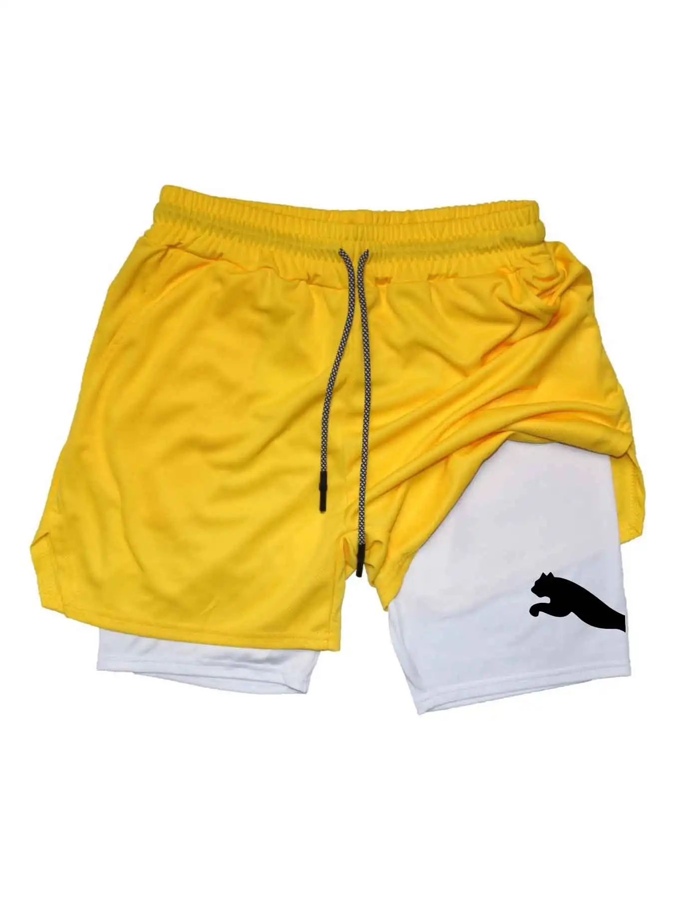 Printed Sports Shorts 2-in-1 G - Running Gear Men ulasan dan harga