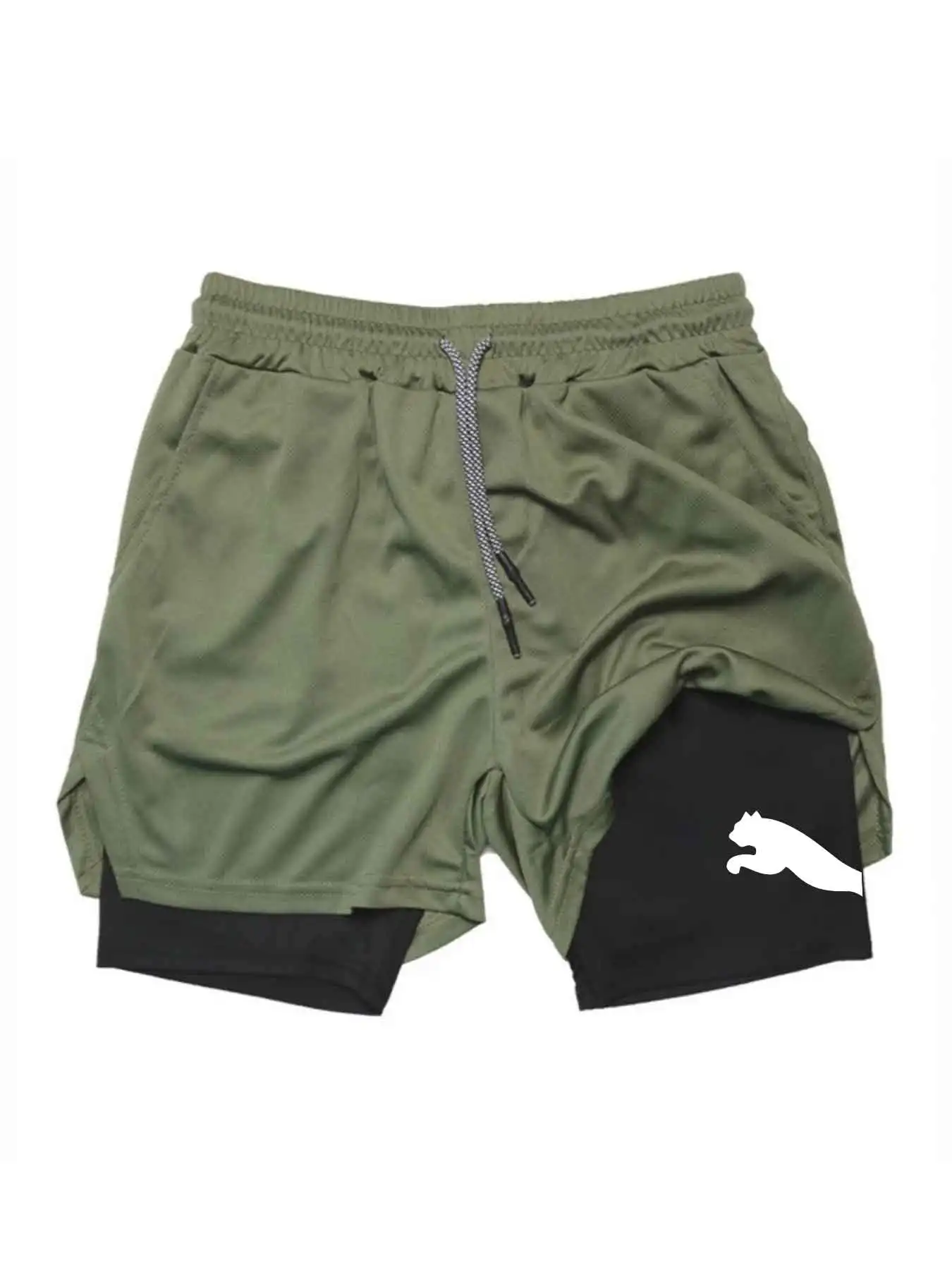 Printed Sports Shorts 2-in-1 G - Running Gear Men ulasan dan harga